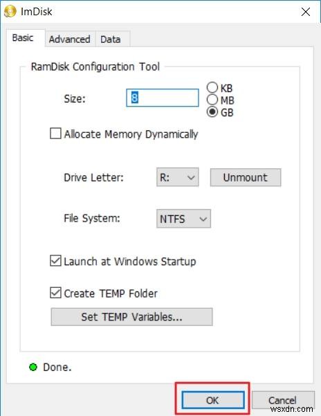 Cách thiết lập và sử dụng ổ Ram trong Windows 10