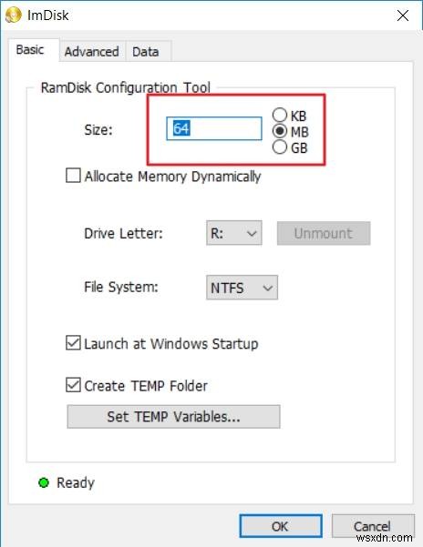 Cách thiết lập và sử dụng ổ Ram trong Windows 10