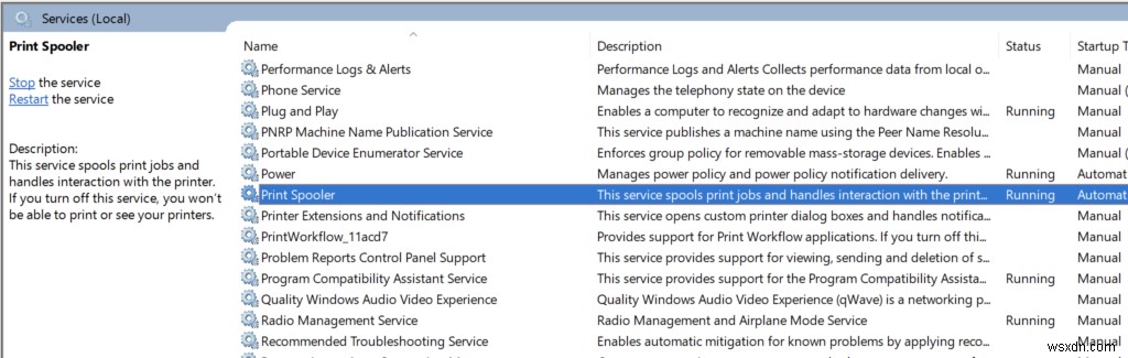 Cách tắt dịch vụ bộ đệm in trên Windows 10