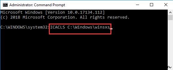 Bảo vệ tài nguyên Windows không thể thực hiện hoạt động được yêu cầu Windows 10 