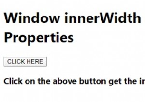 Cửa sổ thuộc tính innerWidth và innerHeight trong JavaScript. 