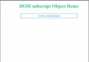Đối tượng chỉ số dưới DOM HTML 
