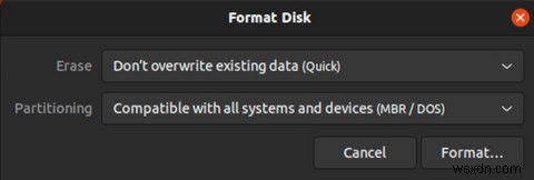 Không thể định dạng ổ USB trên Ubuntu? Đây là việc cần làm 