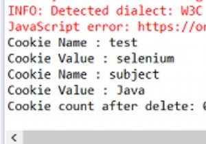 Xóa Cookie của trình duyệt với các liên kết Java Selenium WebDriver. 