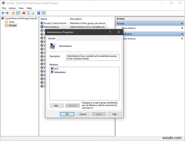 Cách mở Nhóm và Người dùng Cục bộ trên Windows 11/10 