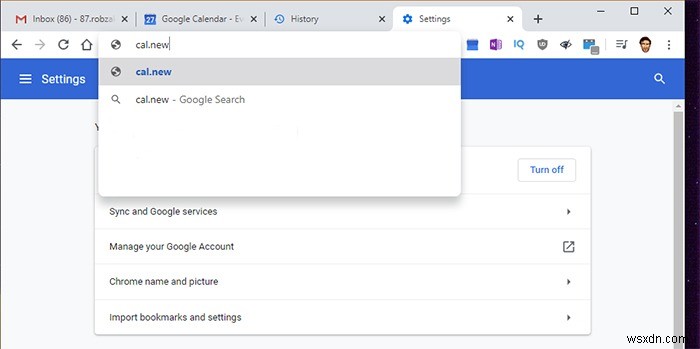 Cách thêm sự kiện trên lịch Google từ thanh địa chỉ của Chrome 