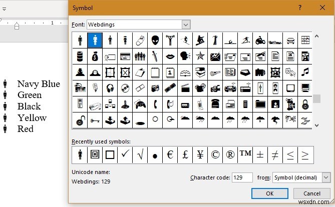 Cách thêm Dấu kiểm và Dấu đầu dòng vuông trong Microsoft Word 