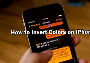 Làm thế nào để đảo ngược màu sắc trên iPhone 