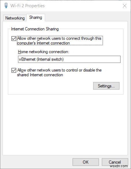 Khắc phục:Lỗi khi áp dụng thuộc tính công tắc ảo Hyper-V trong Windows 10 
