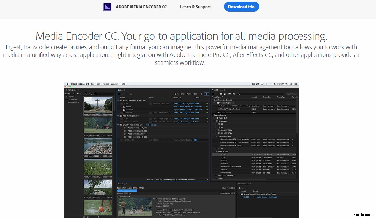 Khắc phục:Adobe Media Encoder không được cài đặt 