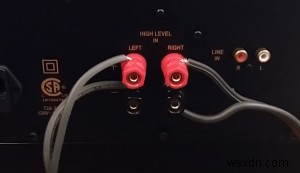 Cách kết nối loa siêu trầm với bộ khuếch đại âm thanh nổi tích hợp 