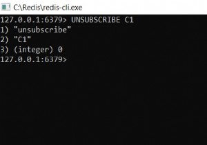 Redis UNSUBSCRIBE - Cách hủy đăng ký nhiều kênh trong redis pub / sub 