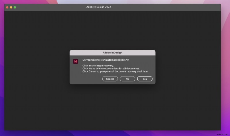 Cách khôi phục các tệp InDesign chưa được lưu / đã xóa trên máy Mac 