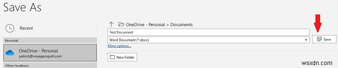 Cách tự động sao lưu tài liệu Word vào OneDrive