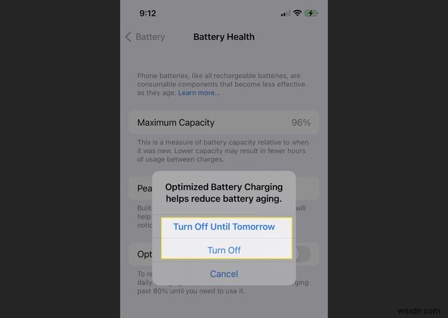 Cách tắt Tối ưu hóa Sạc pin trên iPhone