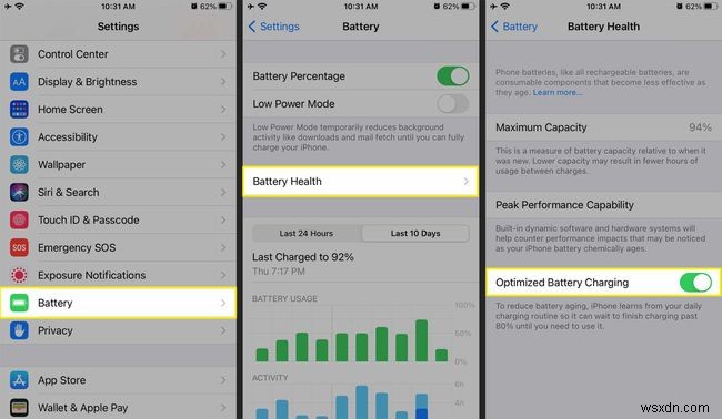 Cách khắc phục khi Tối ưu hóa Sạc pin không hoạt động trên iPhone 13