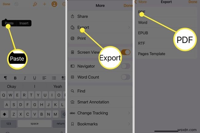 Cách xuất tin nhắn (Text Messages) từ iPhone