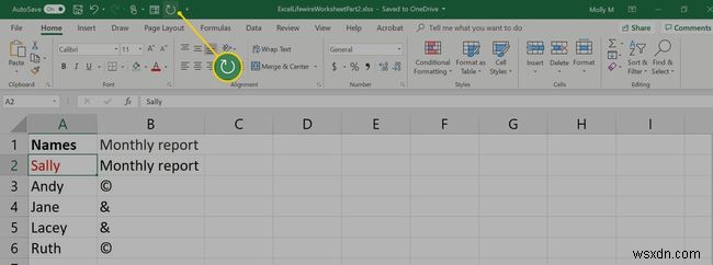 Cách sử dụng Undo, Redo và Repeat trong Excel