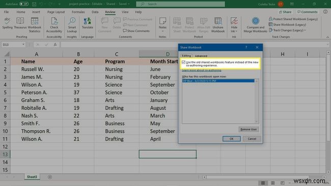Cách sử dụng Theo dõi thay đổi (Track Changes) trong Excel