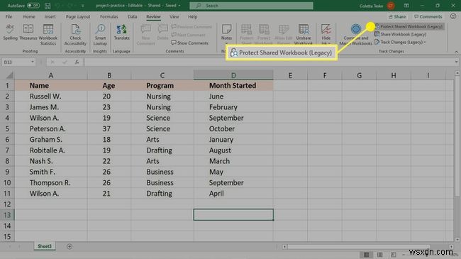 Cách sử dụng Theo dõi thay đổi (Track Changes) trong Excel