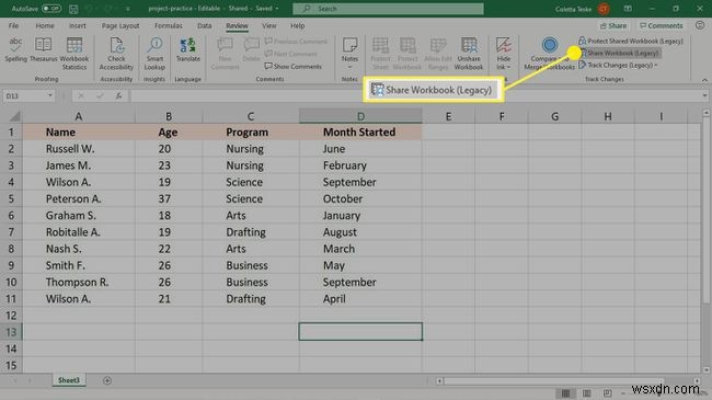 Cách sử dụng Theo dõi thay đổi (Track Changes) trong Excel