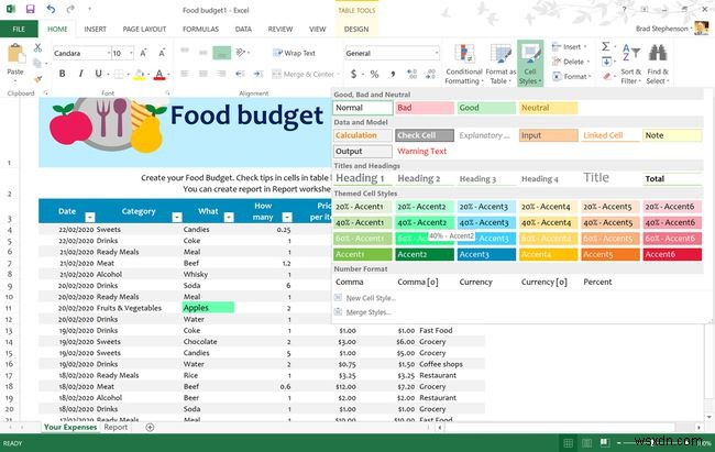 Cách tô màu (Highlight) trong Excel