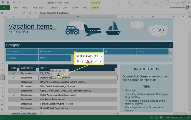 Cách tô màu (Highlight) trong Excel