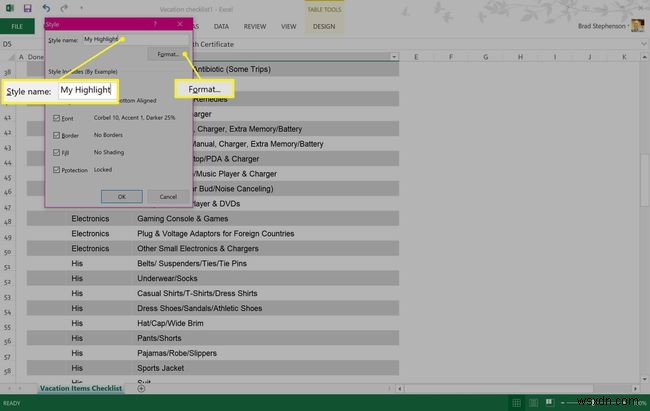 Cách tô màu (Highlight) trong Excel