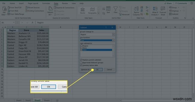 Cách sử dụng hàm SUBTOTAL trong Excel