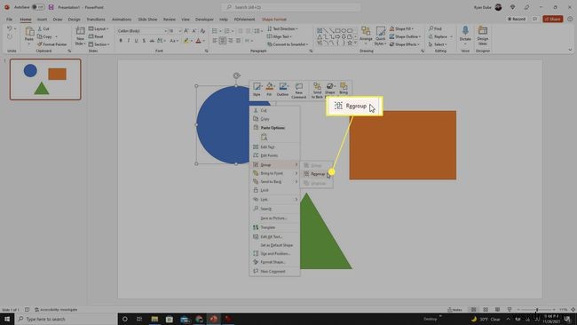 Cách nhóm đối tượng (Group Objects) trong PowerPoint