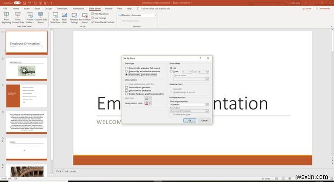 Cách lặp lại bài trình chiếu Slide PowerPoint