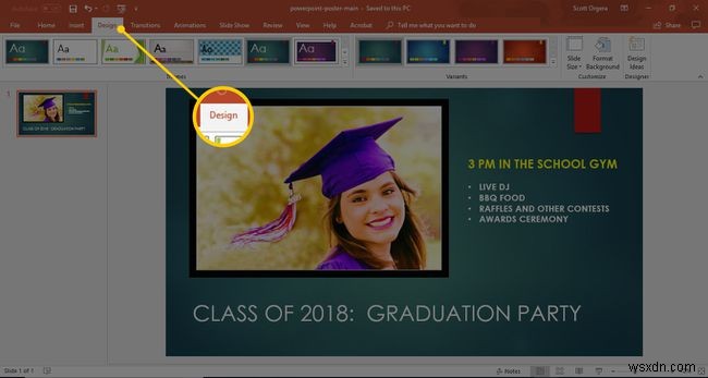 Cách tạo Poster trong PowerPoint
