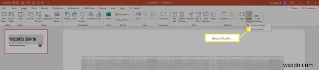 Cách làm Voiceover (Lời bình) trên PowerPoint