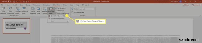 Cách làm Voiceover (Lời bình) trên PowerPoint