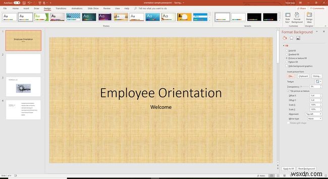 Cách Thêm Hình Nền Cho Slide PowerPoint