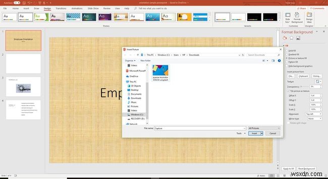 Cách Thêm Hình Nền Cho Slide PowerPoint