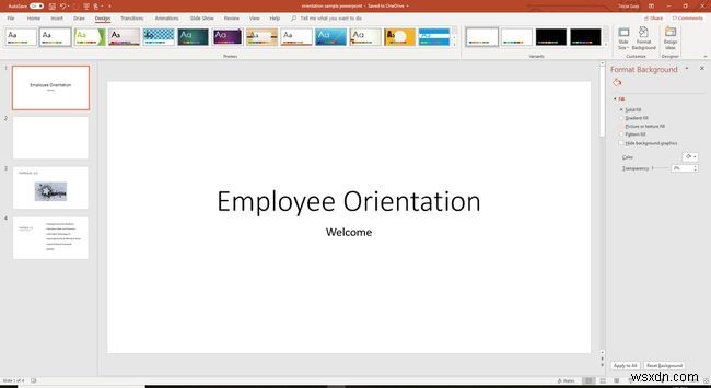 Cách Thêm Hình Nền Cho Slide PowerPoint