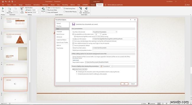 Cách Giữ Font PowerPoint Không Bị Thay Đổi Khi Chạy Trên Máy Khác