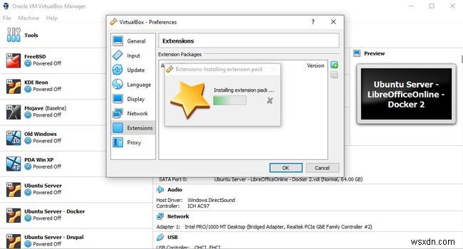 Cách Cài Đặt Gói Mở Rộng VirtualBox Extension Pack