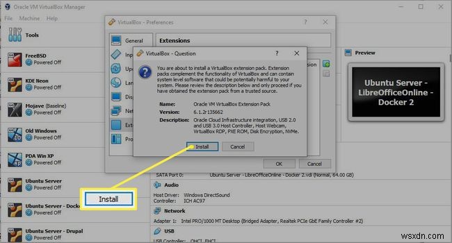 Cách Cài Đặt Gói Mở Rộng VirtualBox Extension Pack