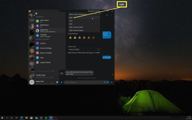 Cách Bật Chế Độ Tối Trên Facebook Messenger