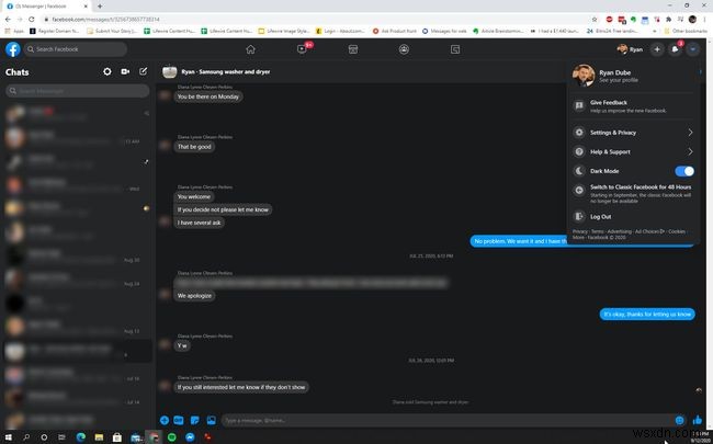 Cách Bật Chế Độ Tối Trên Facebook Messenger