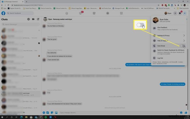 Cách Bật Chế Độ Tối Trên Facebook Messenger