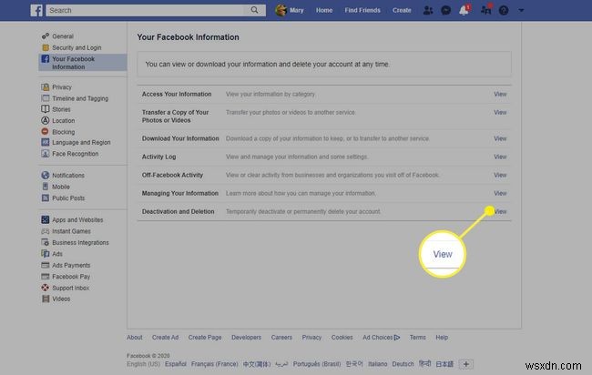 Cách Vô Hiệu Hóa Tài Khoản Facebook