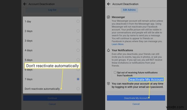 Cách Vô Hiệu Hóa Facebook Trên Android