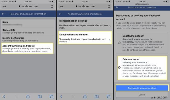Cách Xóa Tài Khoản Facebook Trên iPhone
