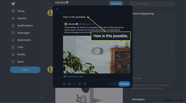 Cách Quote Tweet (Retweet kèm bình luận) trên Twitter