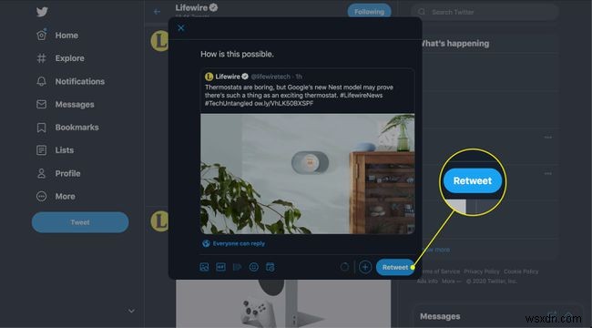 Cách Quote Tweet (Retweet kèm bình luận) trên Twitter