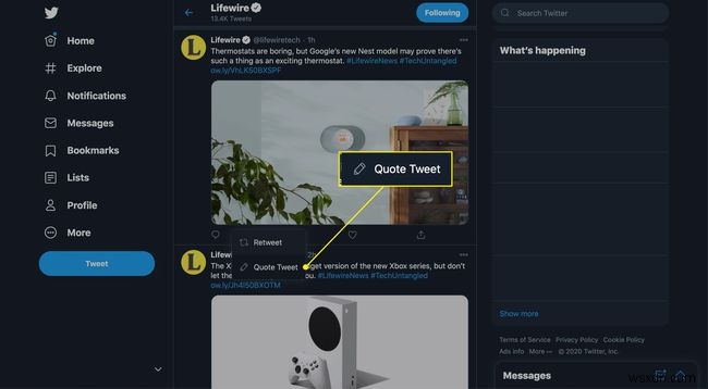 Cách Quote Tweet (Retweet kèm bình luận) trên Twitter