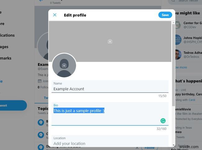 Bio Twitter là gì? Cách chỉnh sửa và ví dụ